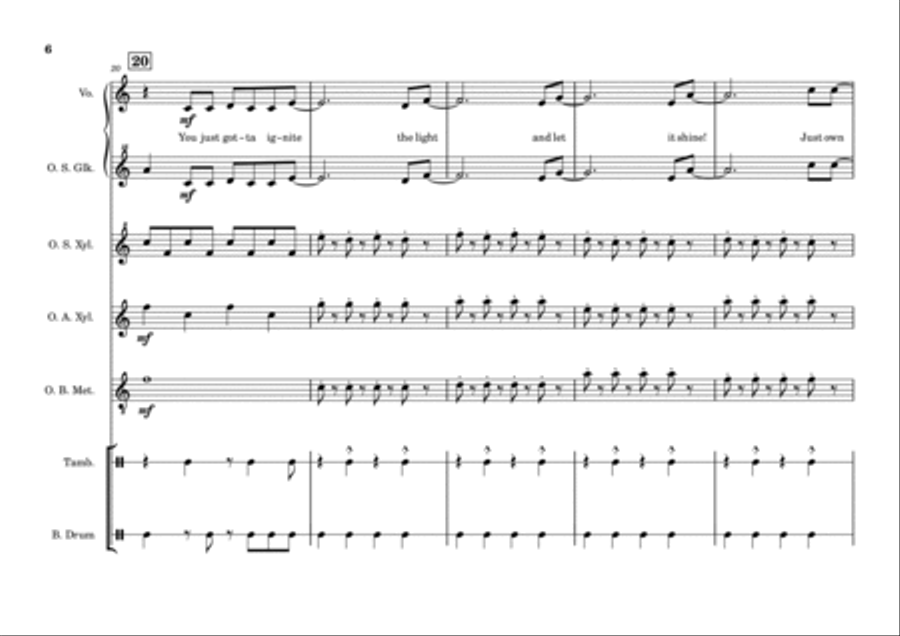 Firework Orff Instrument scores gallery preview page 6