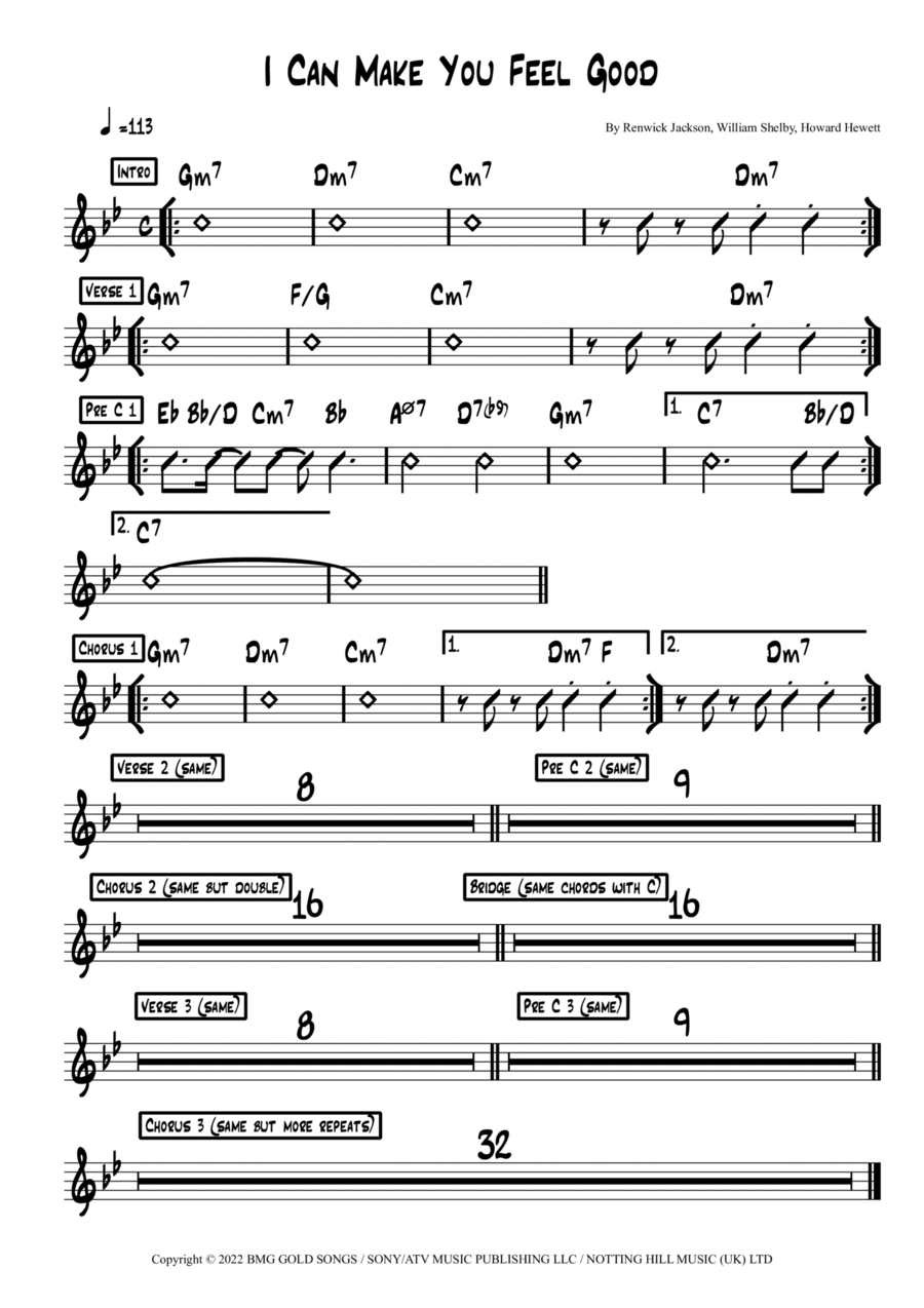 I Can Make You Feel Good Easy Piano scores gallery preview page 1