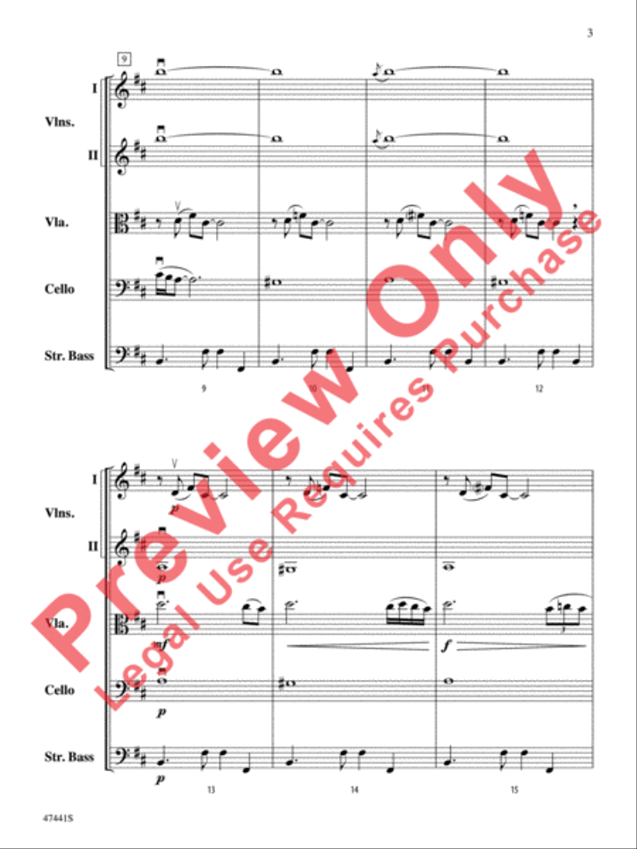 Milonga del Angel String Orchestra scores gallery preview page 4