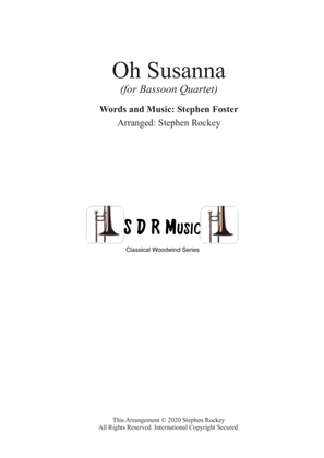 Book cover for Oh Susanna for Bassoon Quartet