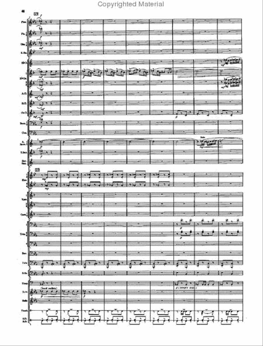 Armenian Dances, Part II Concert Band scores gallery preview page 44