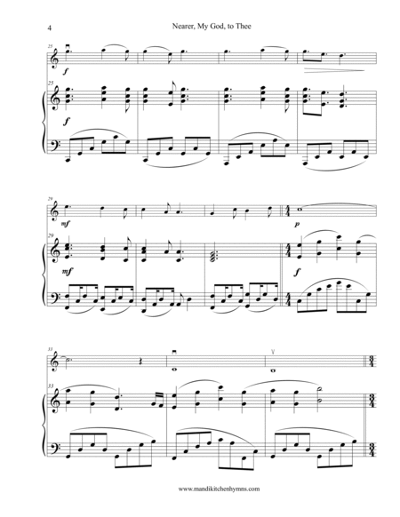 Nearer, My God, to Thee (Violin & Piano)