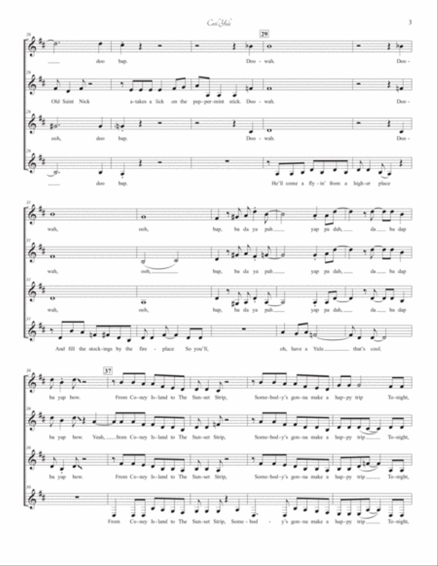 Cool Yule SSAA scores gallery preview page 3
