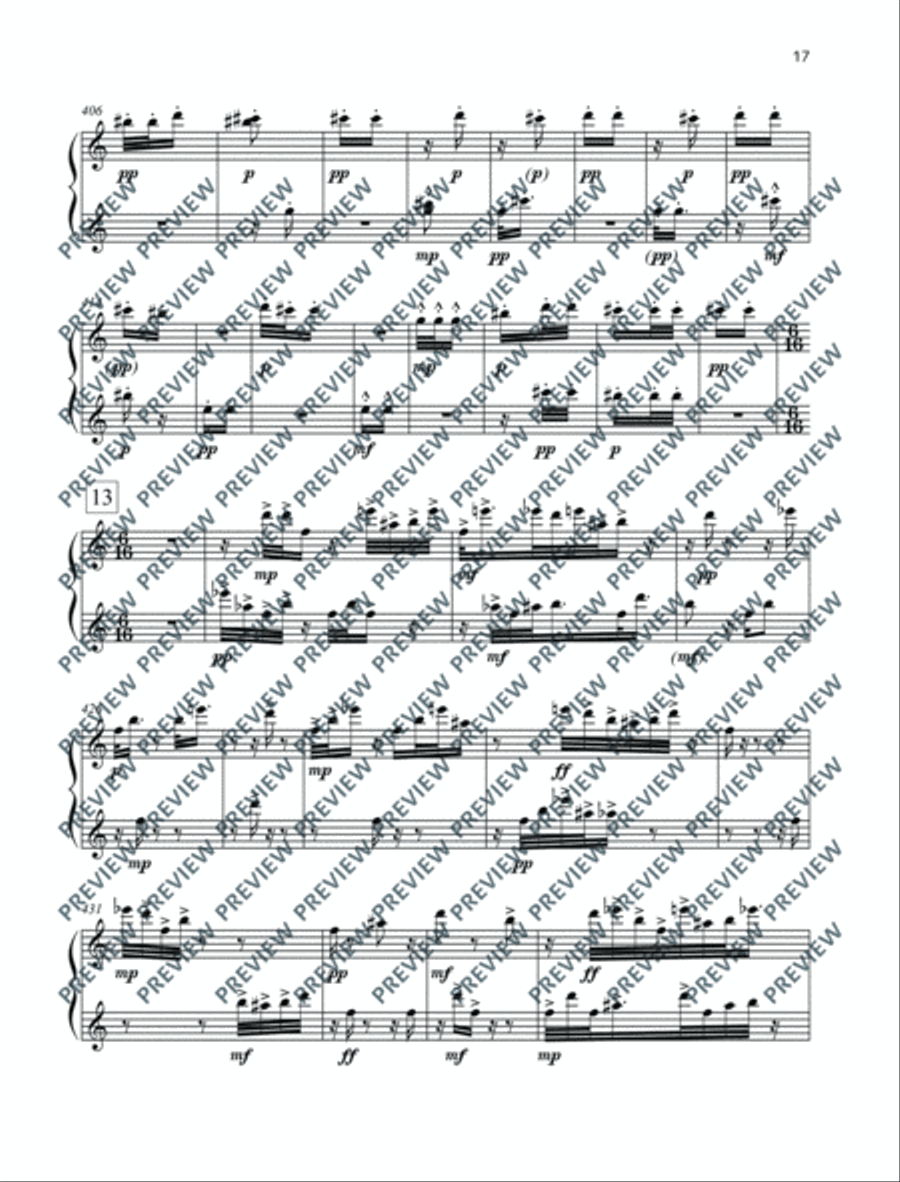 Posuo Pishon Piano Solo scores gallery preview page 18
