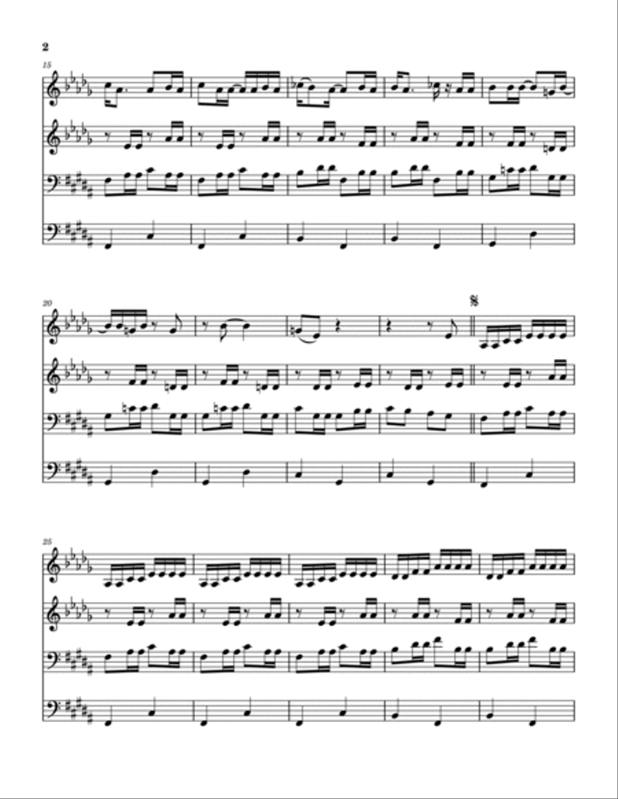 Luther Played The Boogie Woodwind Quintet scores gallery preview page 3