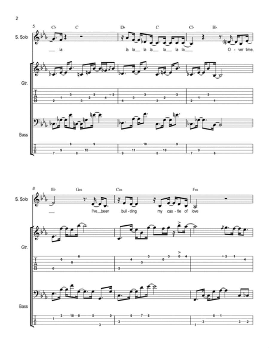 Overjoyed Overjoyed Piano, Vocal, Guitar scores gallery preview page 2