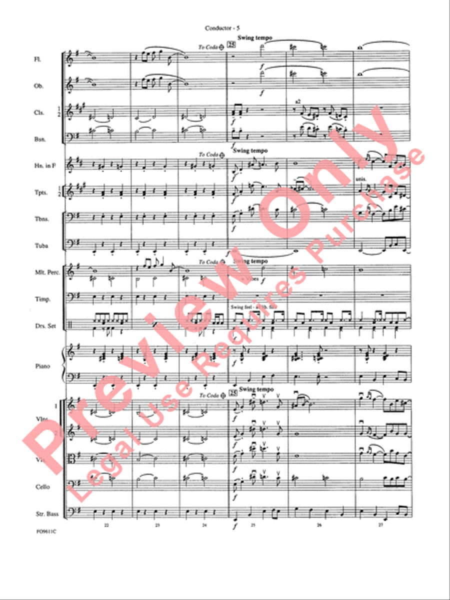 The James Bond Theme Full Orchestra scores gallery preview page 7