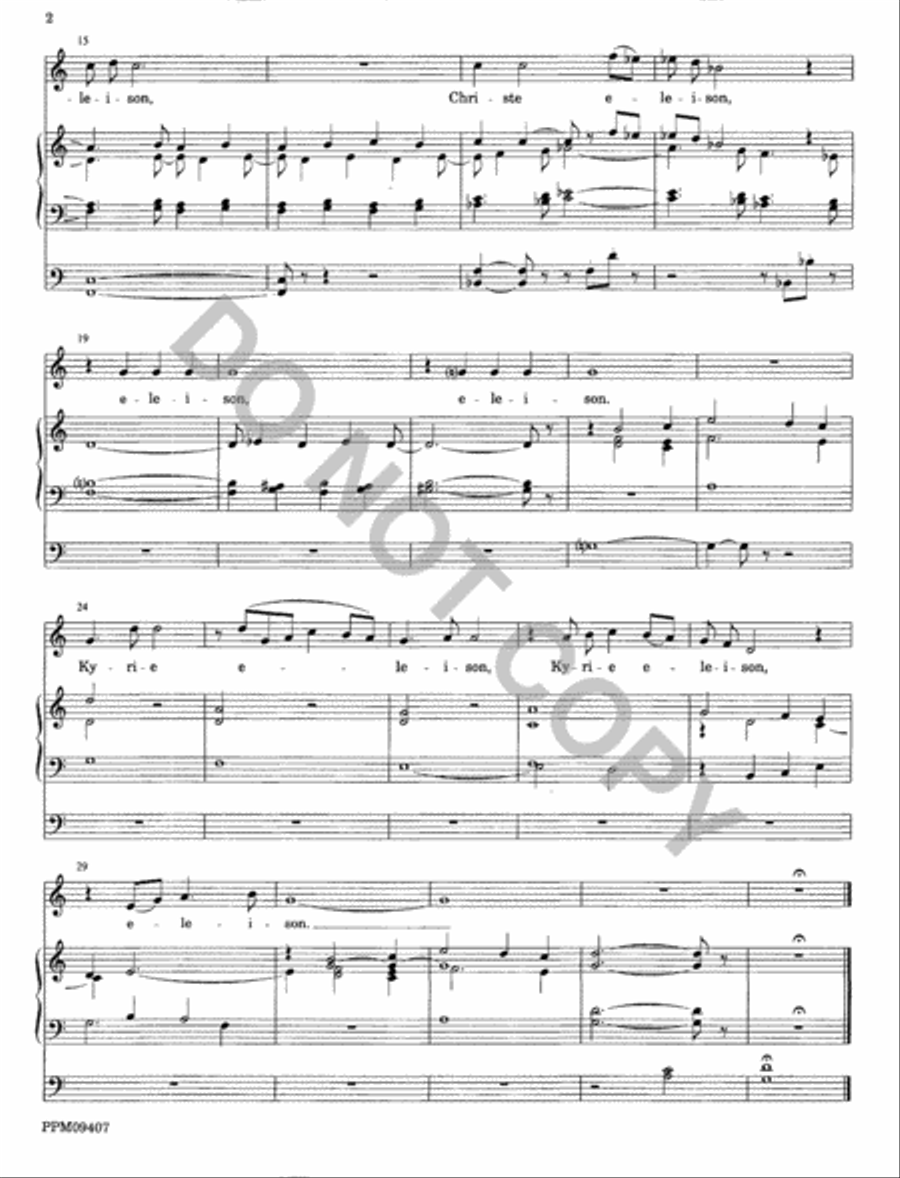 Missa Brevis Unison Choir scores gallery preview page 3