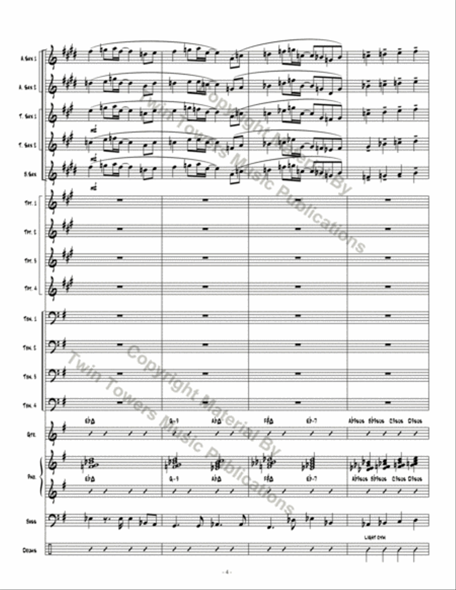 Going Home Going Home Jazz Ensemble scores gallery preview page 5