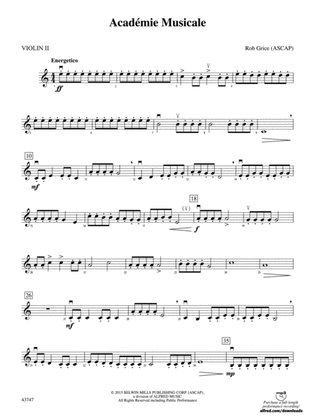 Academié Musicale: 2nd Violin