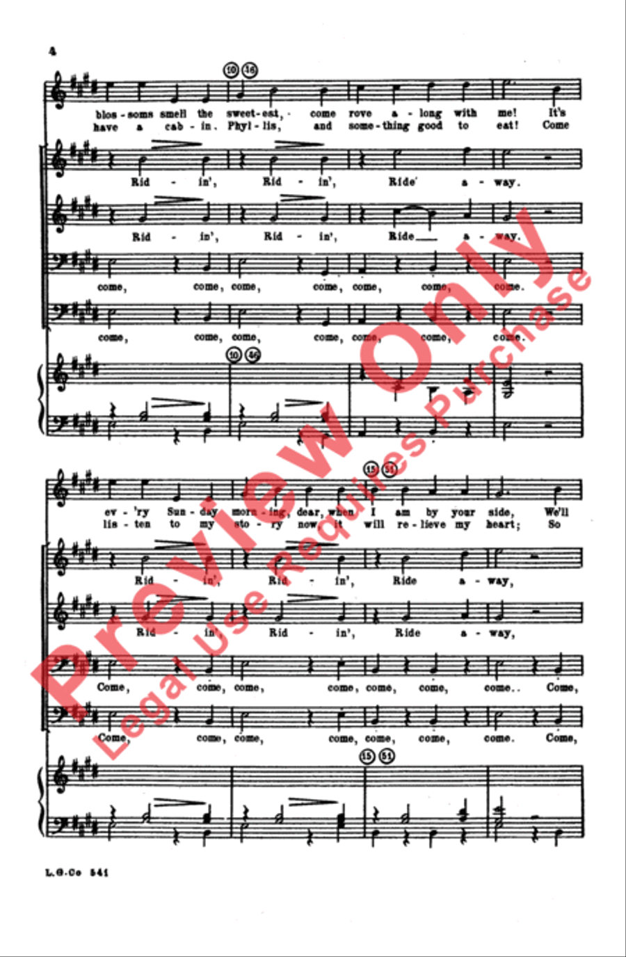 Wait for the Wagon Men's Choir scores gallery preview page 3