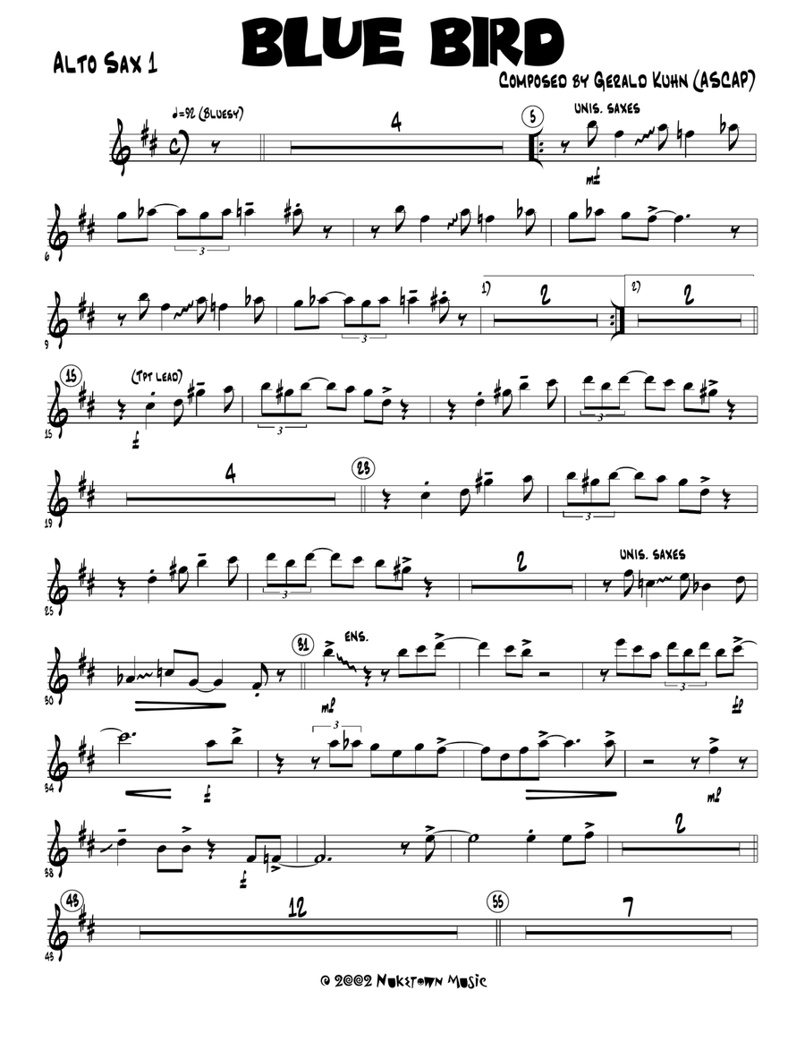 Blue Bird Jazz Ensemble scores gallery preview page 1