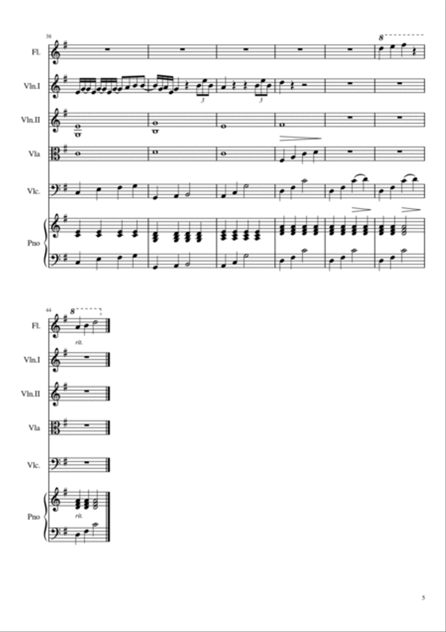 You're Gonna Live Forever In Me Flute scores gallery preview page 6