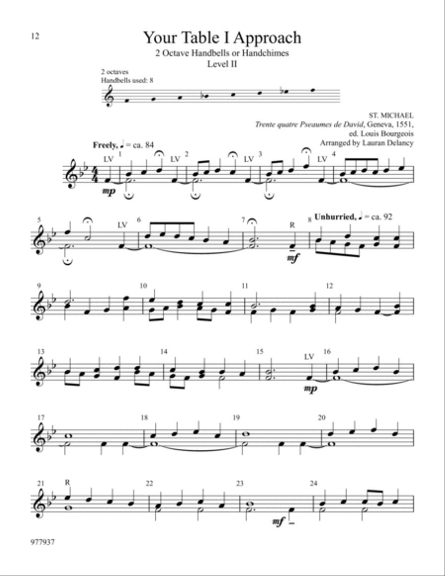 Ring Eight: Hymns for the Church Year Handbell Choir scores gallery preview page 6