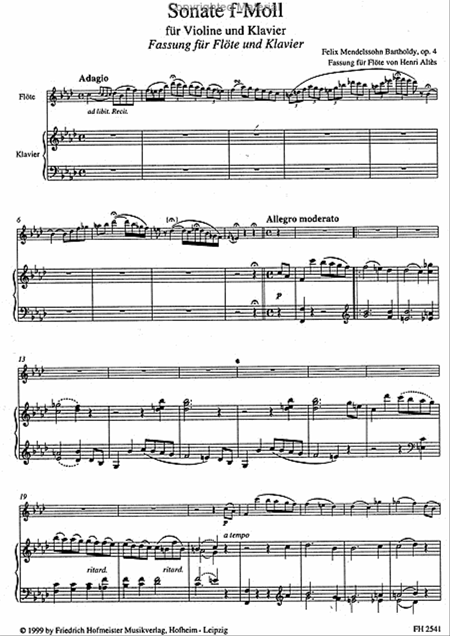 Sonate f-Moll, op. 4 Sonate f-Moll, op. 4 Flute Solo scores gallery preview page 2