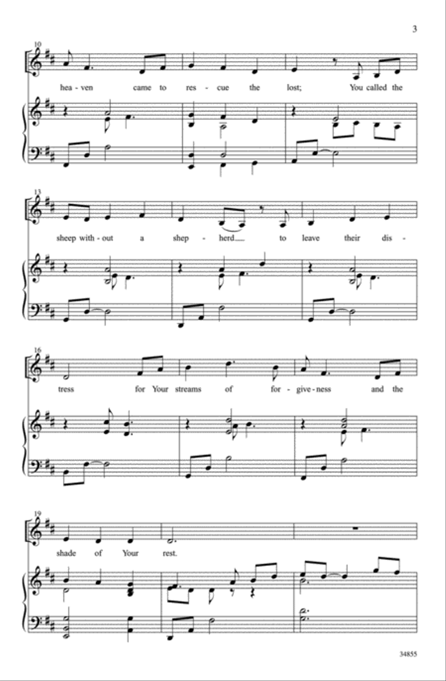 Compassion Hymn 4-Part scores gallery preview page 3