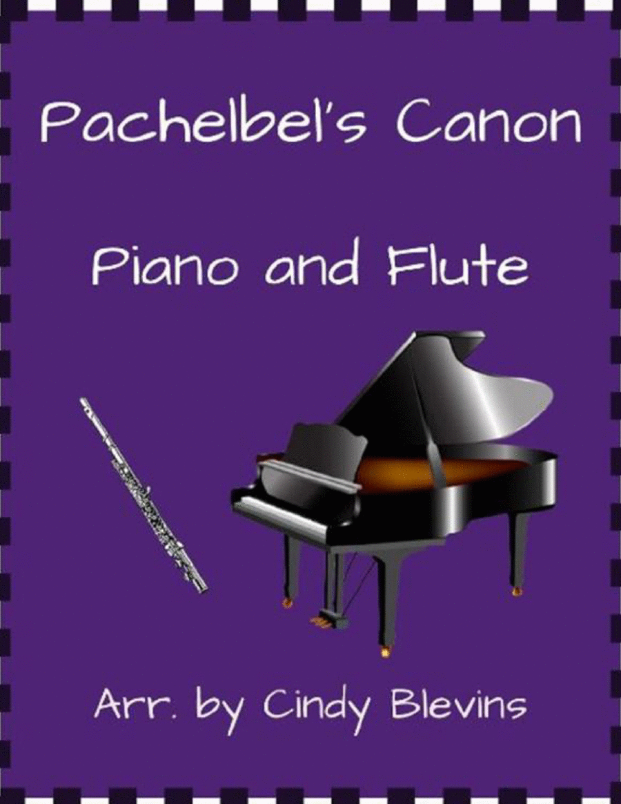 Pachelbel's Canon, for Piano and Flute Flute Solo scores gallery preview page 1
