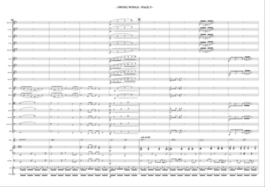SWING WINGS SWING WINGS Jazz Ensemble scores gallery preview page 5