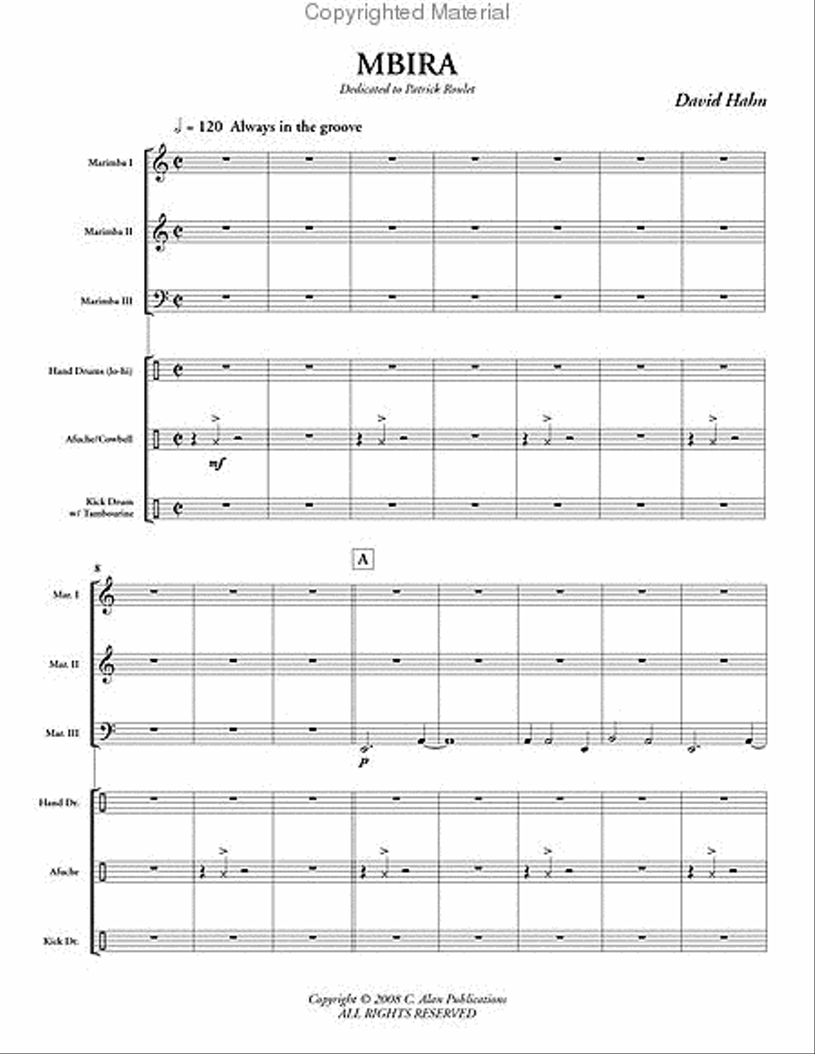 Mbira sheet music new arrivals