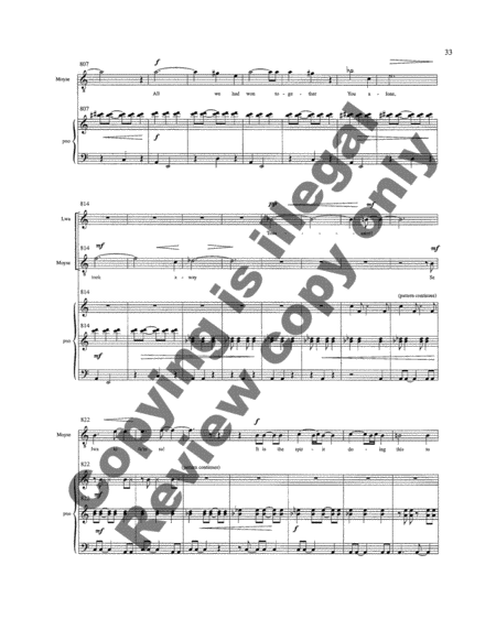 Toussaint Before the Spirits (Piano/Vocal Score)