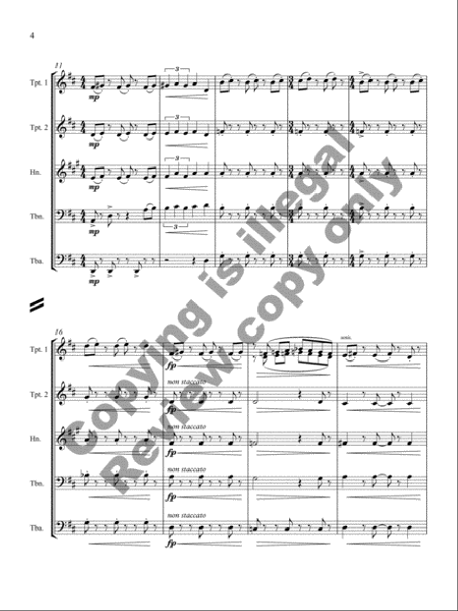 Confictura Brass Ensemble scores gallery preview page 5