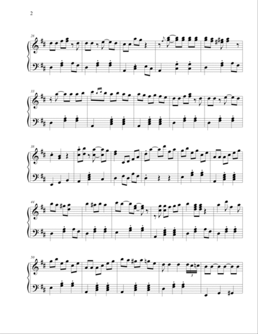 Claro de Luna Piano Solo scores gallery preview page 2