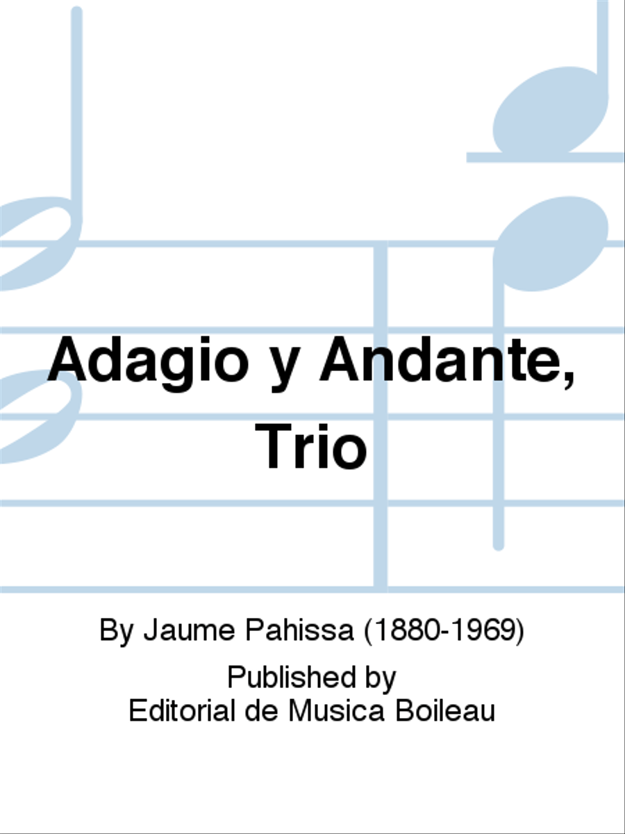 Adagio y Andante, Trio Piano Trio scores gallery preview page 1