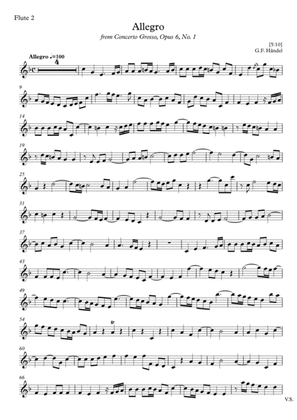 Allegro from Concerto Grosso, Opus 6, No 1 - G.F. Händel