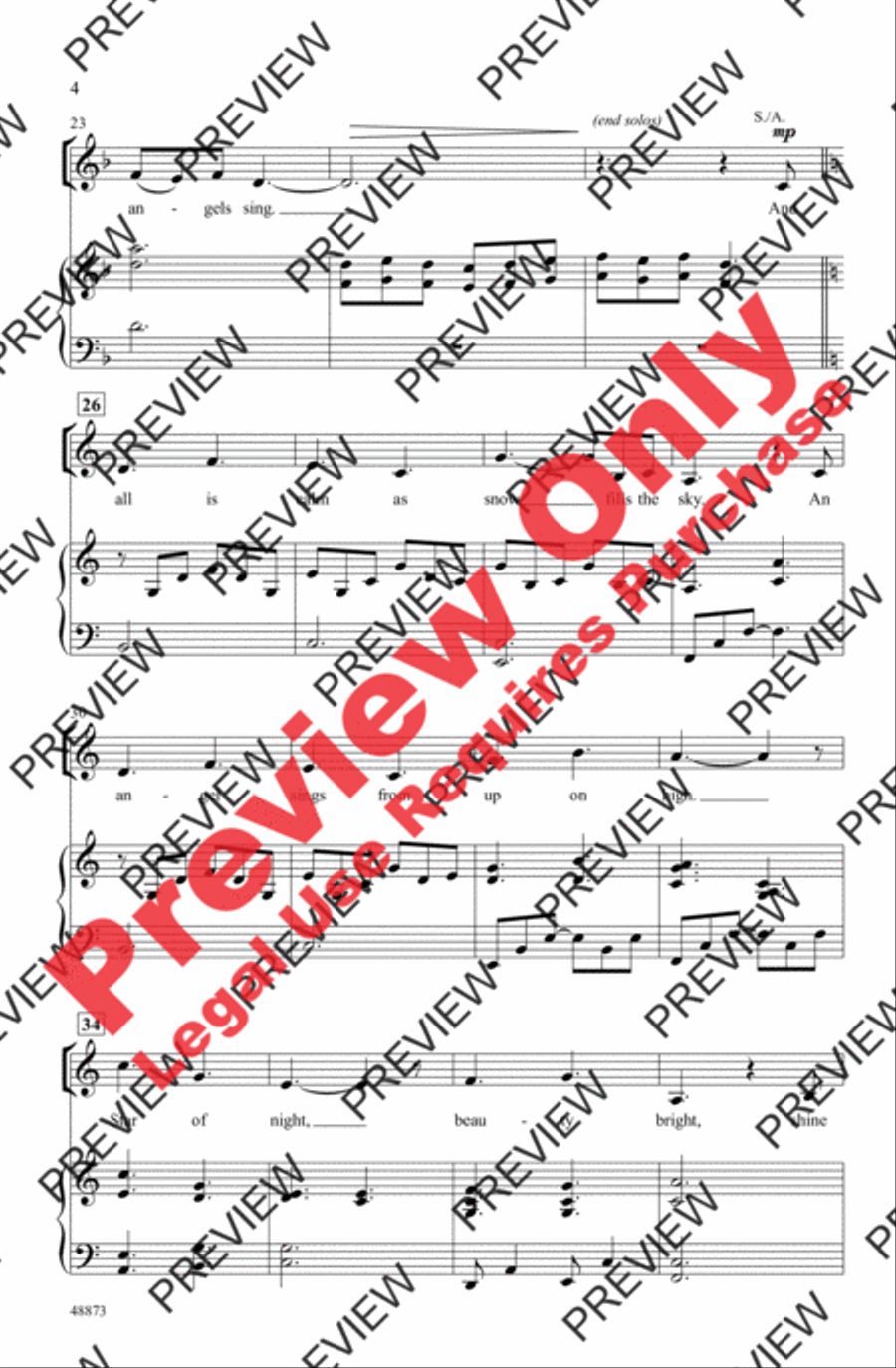 Castleton Carol Castleton Carol 4-Part scores gallery preview page 4