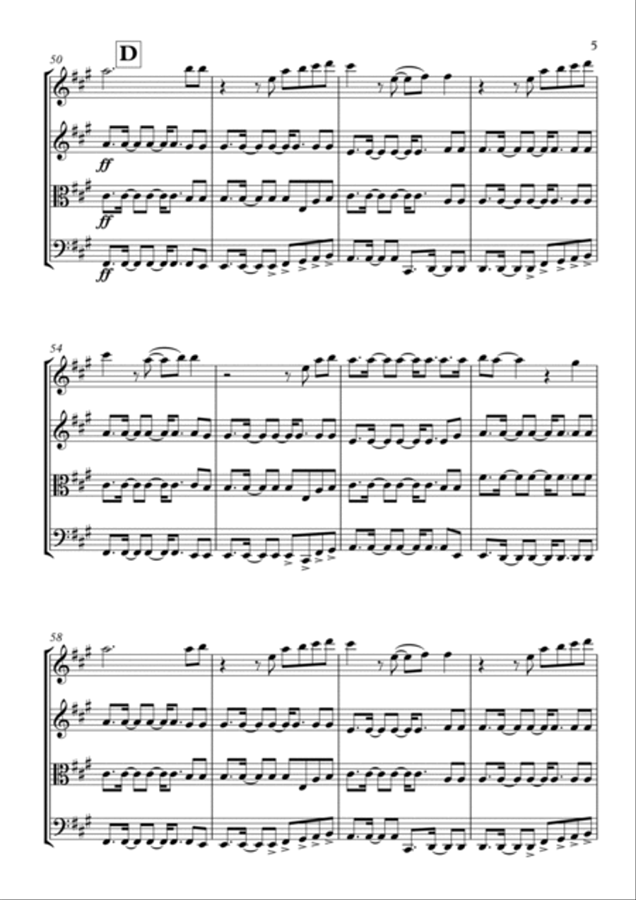 Euphoria String Quartet scores gallery preview page 6