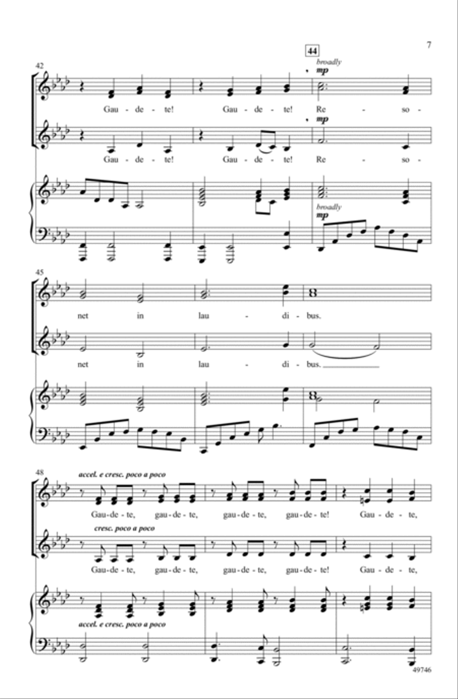 Benedicamus Domino Choir scores gallery preview page 6