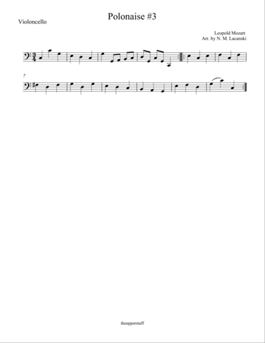 Polonaise #3 Polonaise #3 String Trio scores gallery preview page 3