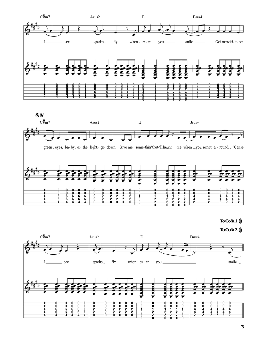 Sparks Fly Sparks Fly Acoustic Guitar scores gallery preview page 3