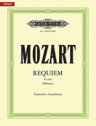 Book cover for Requiem in D minor K626 (Violoncello and Contrabass Part)