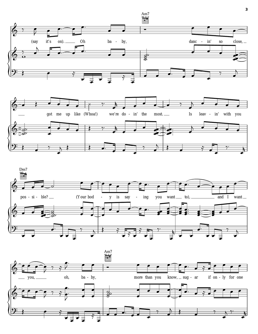 Hottest Thing Hottest Thing Piano, Vocal, Guitar scores gallery preview page 3