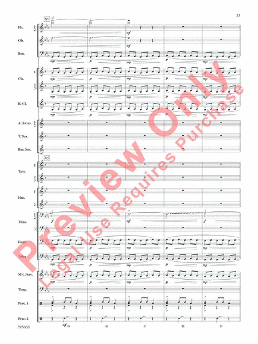 At the Movies with Danny Elfman Concert Band scores gallery preview page 24