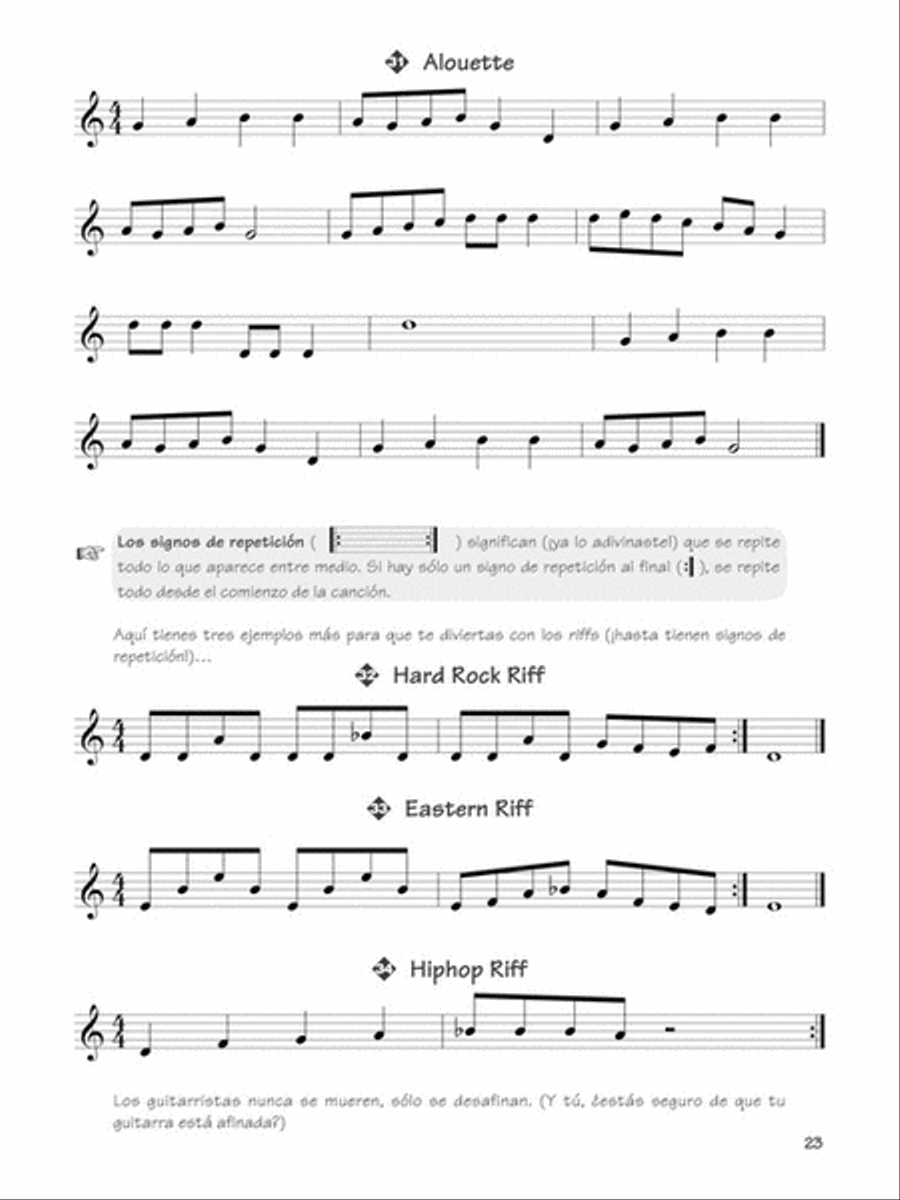 FastTrack Guitar Method – Spanish Edition - Level 1 Guitar Tablature scores gallery preview page 9