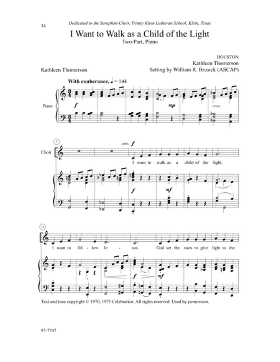 The Concordia Children's Choir Book, Volume 2: Six Settings for Reformation Children's Choir scores gallery preview page 6