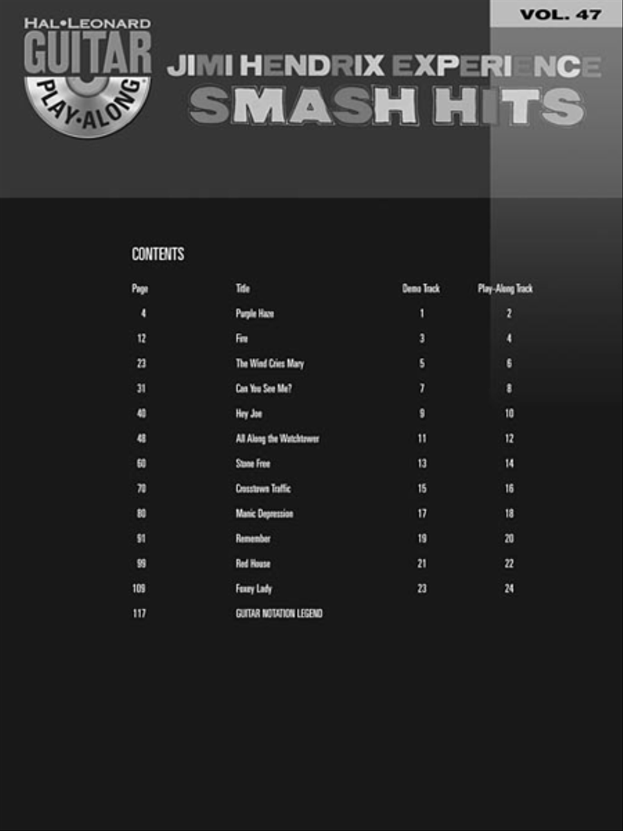 Jimi Hendrix Experience - Smash Hits Guitar Tablature scores gallery preview page 3
