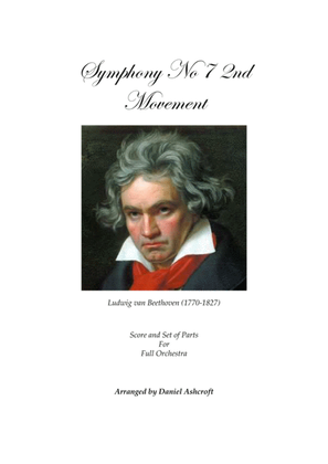 Beethoven's Symphony No 7 2nd Movement - Score and Parts