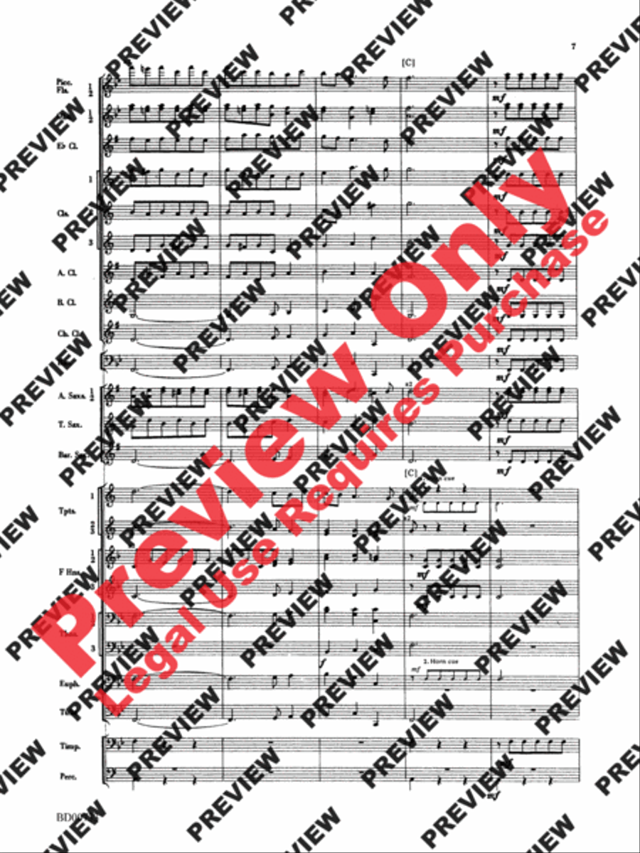 Water Music Suite Concert Band scores gallery preview page 7