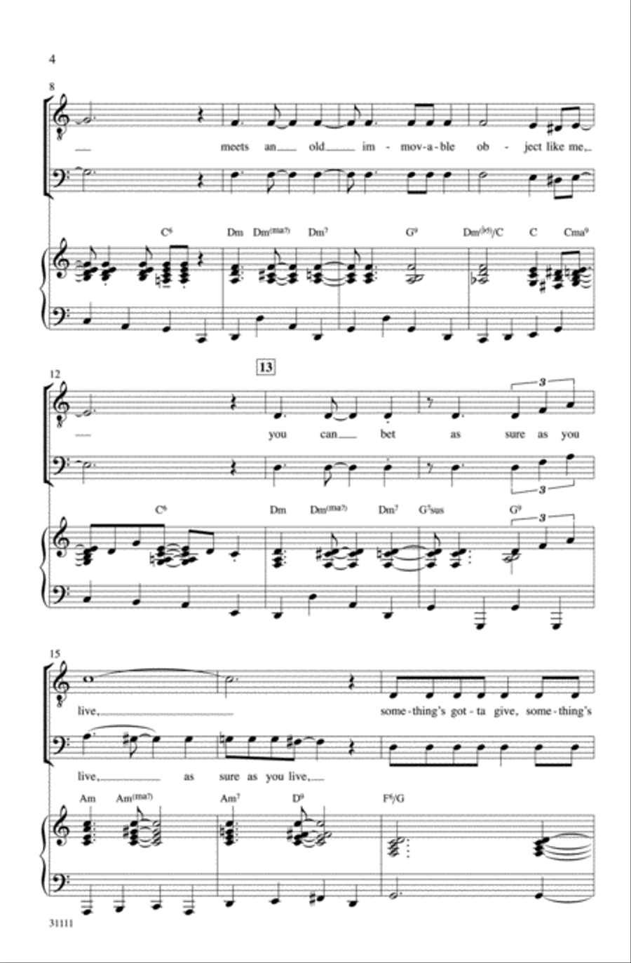 Something's Gotta Give Men's Choir scores gallery preview page 3