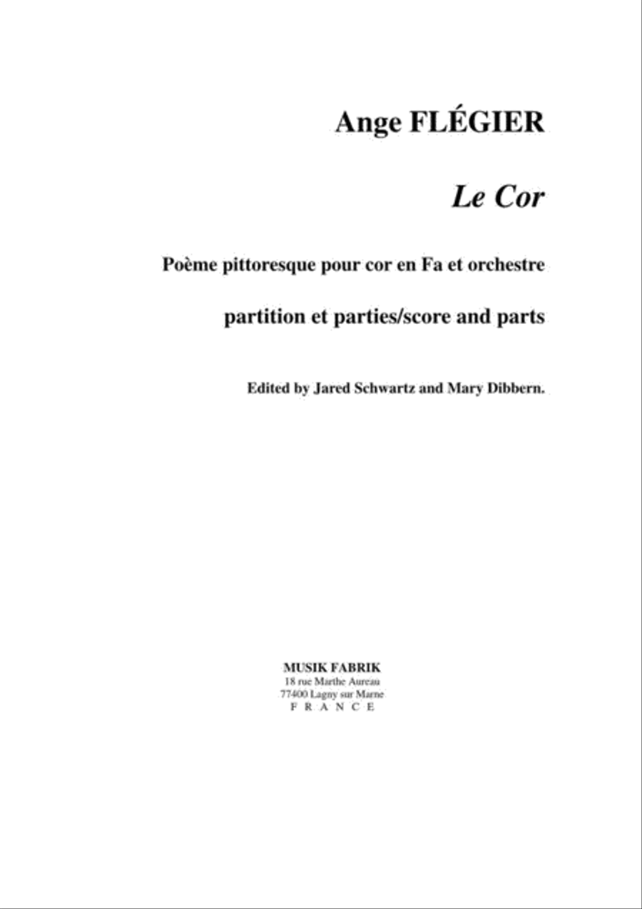 Le Cor Orchestra scores gallery preview page 1