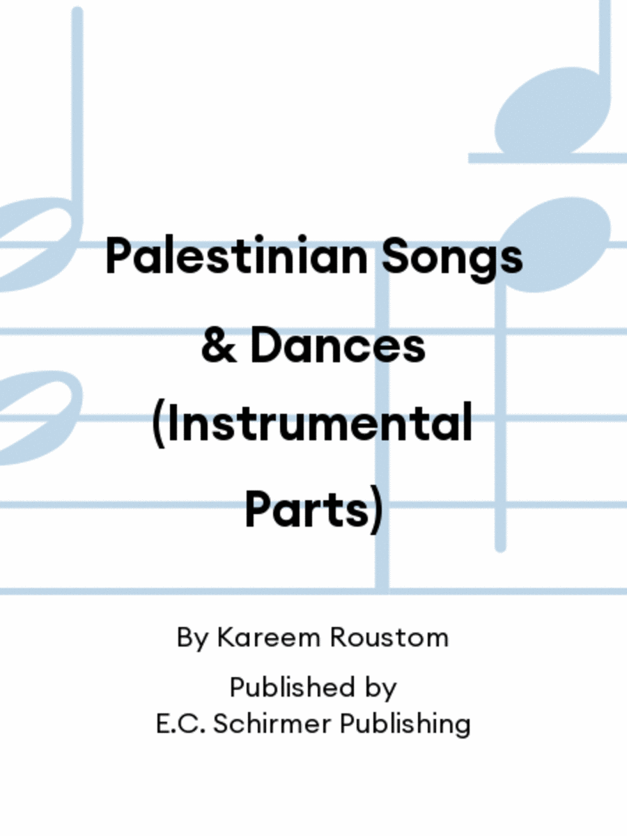 Palestinian Songs & Dances (Instrumental Parts) Set of Parts scores gallery preview page 1