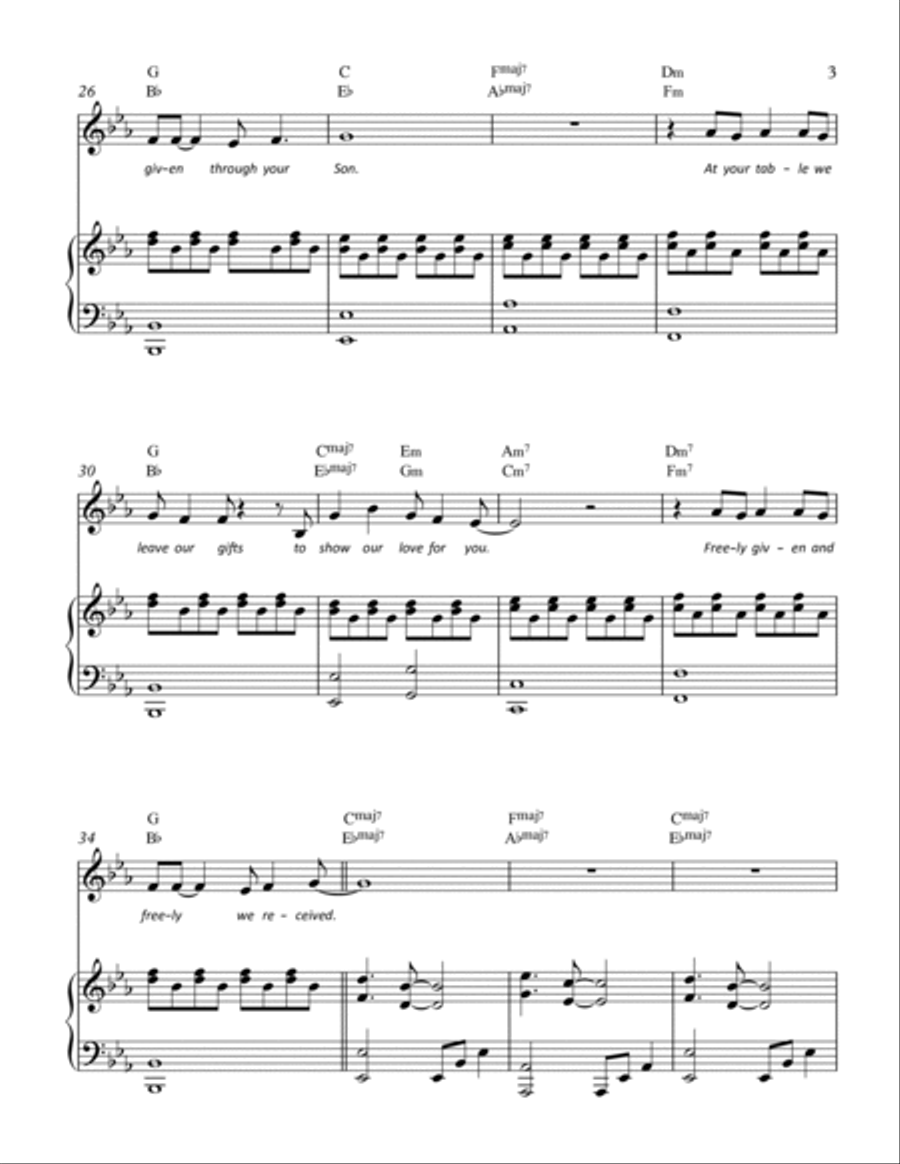 Freely Given - Freely Received Flute scores gallery preview page 3