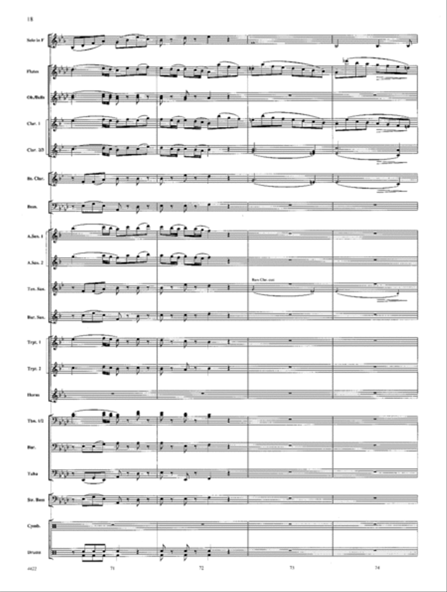 Romanza Concert Band scores gallery preview page 17