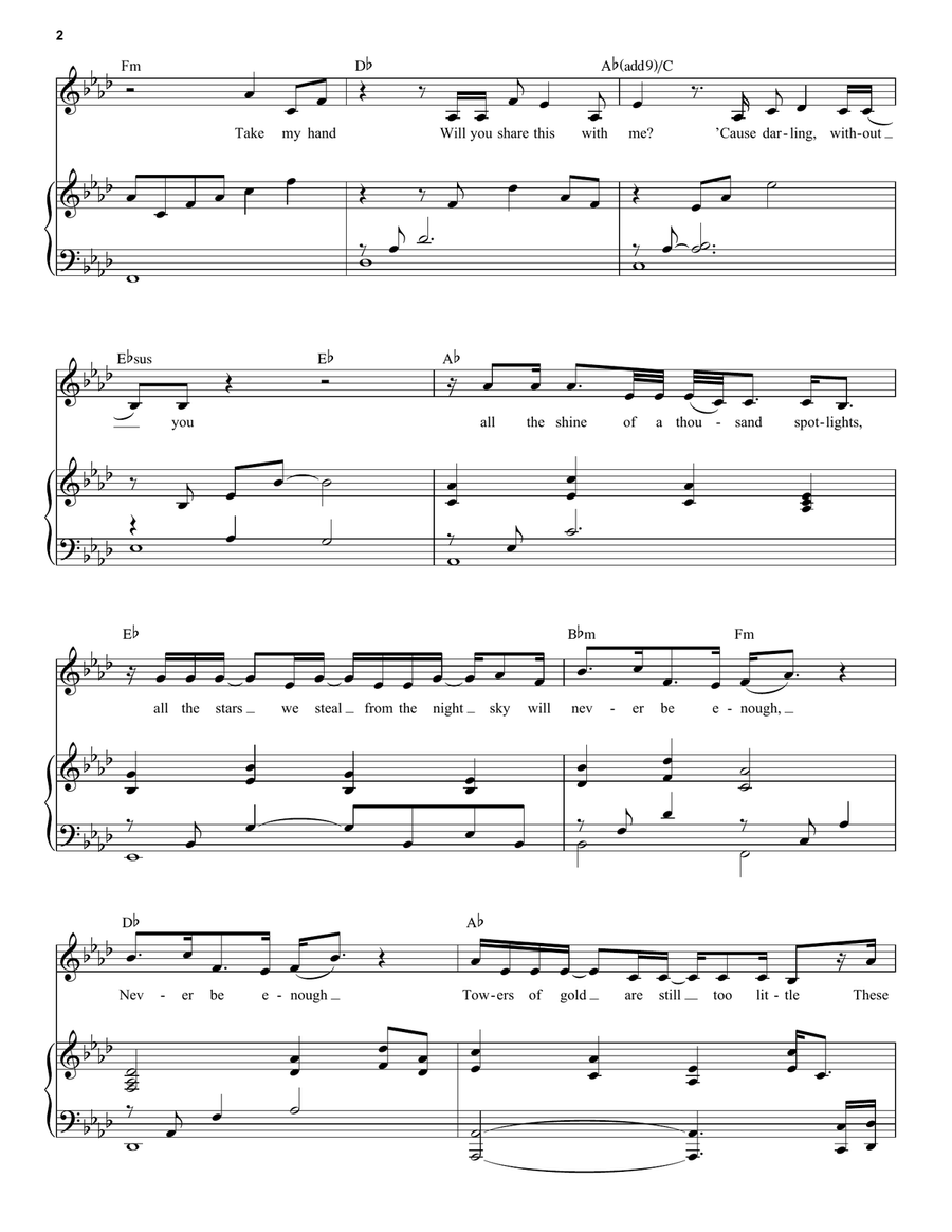 Never Enough Never Enough Voice scores gallery preview page 2