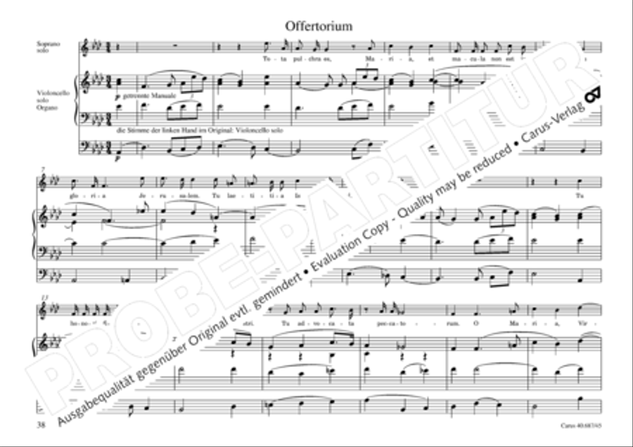 Missa sacra C Minor 4-Part scores gallery preview page 39