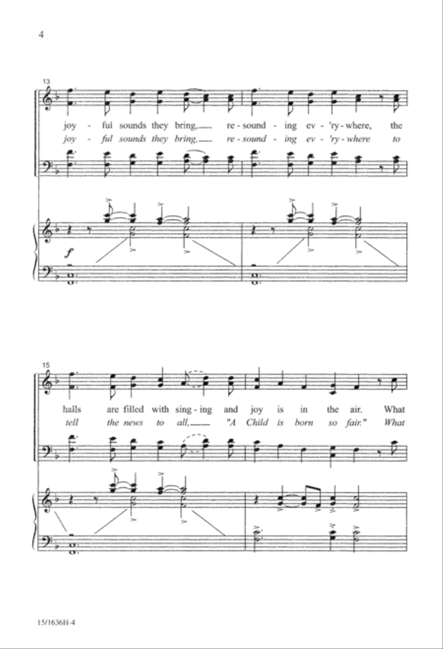 Irish Carol Irish Carol 4-Part scores gallery preview page 5