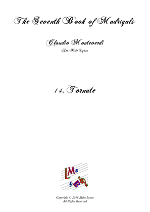 Monteverdi - The Seventh Book of Madrigals (1619) - 14. Tornate, O cari baci a6
